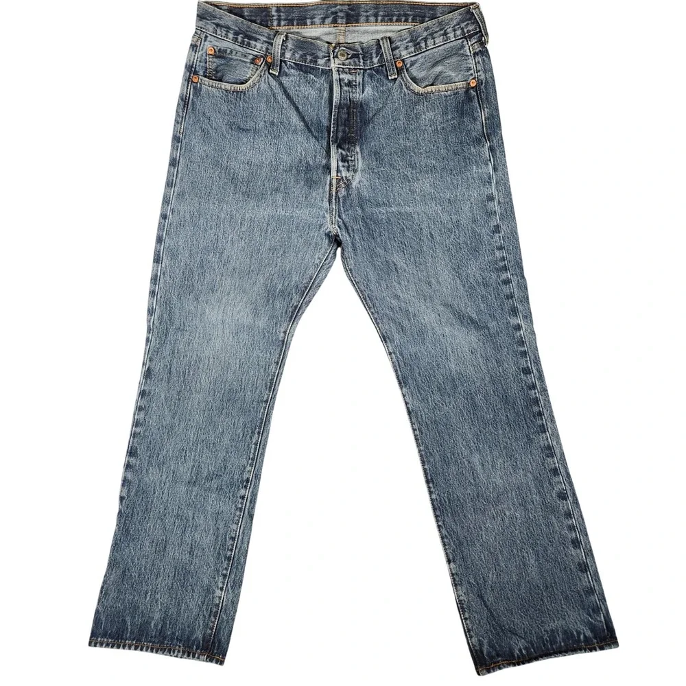 Levi's 501 Original Fit Jeans Mens‎ 36x30 Blue Excellent Straight Leg Button Fly